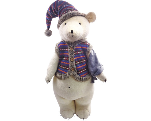 B-flokks skrautlegur ísbjarnarfígúra frá Lafiora, 160 cm, björn, skrautfígúra, skrautgripur, fígúra