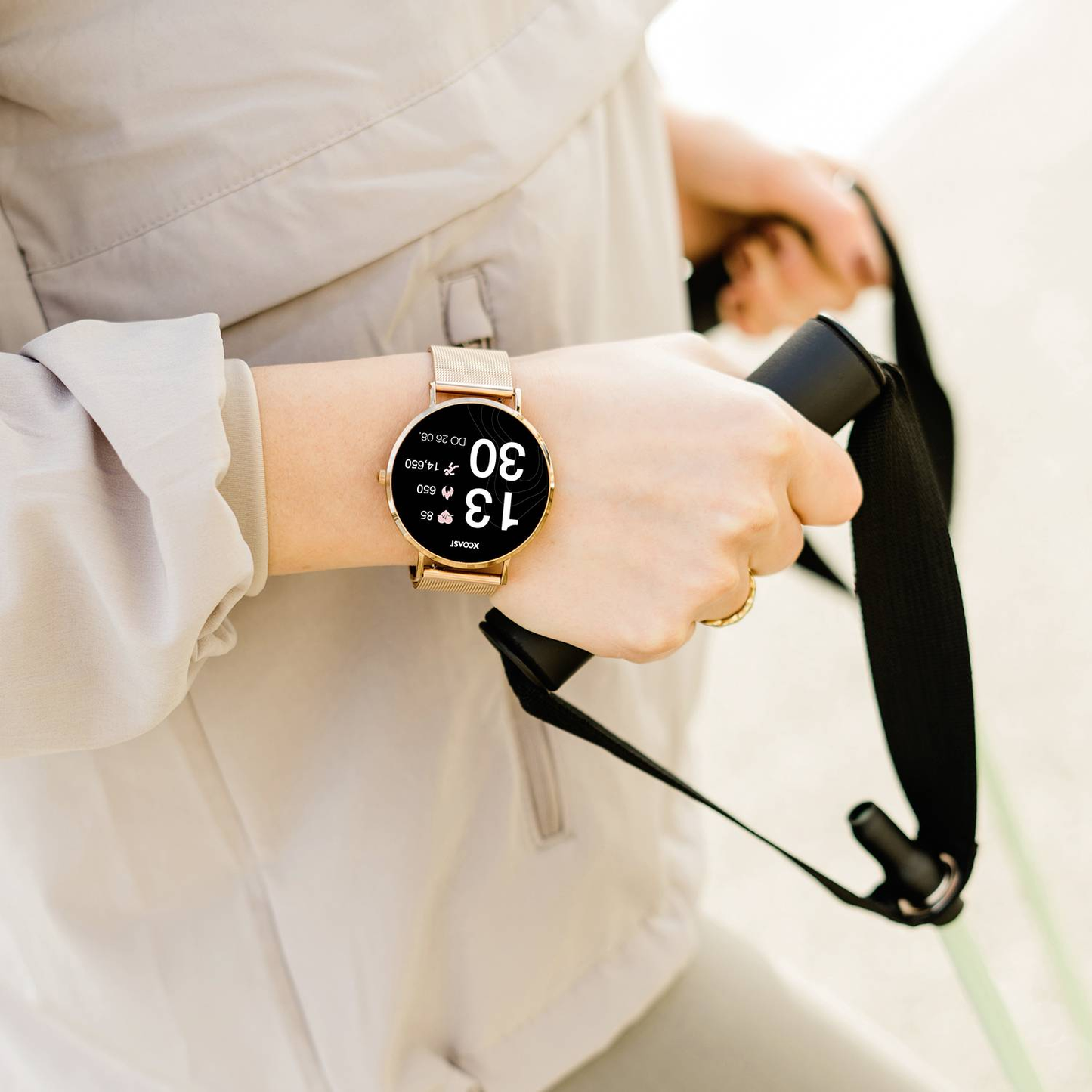 B-Ware Xcoast Siona 2 Smartwatch 42 Mm Fitness Uhr Wearables Uhr Rosa Defektware