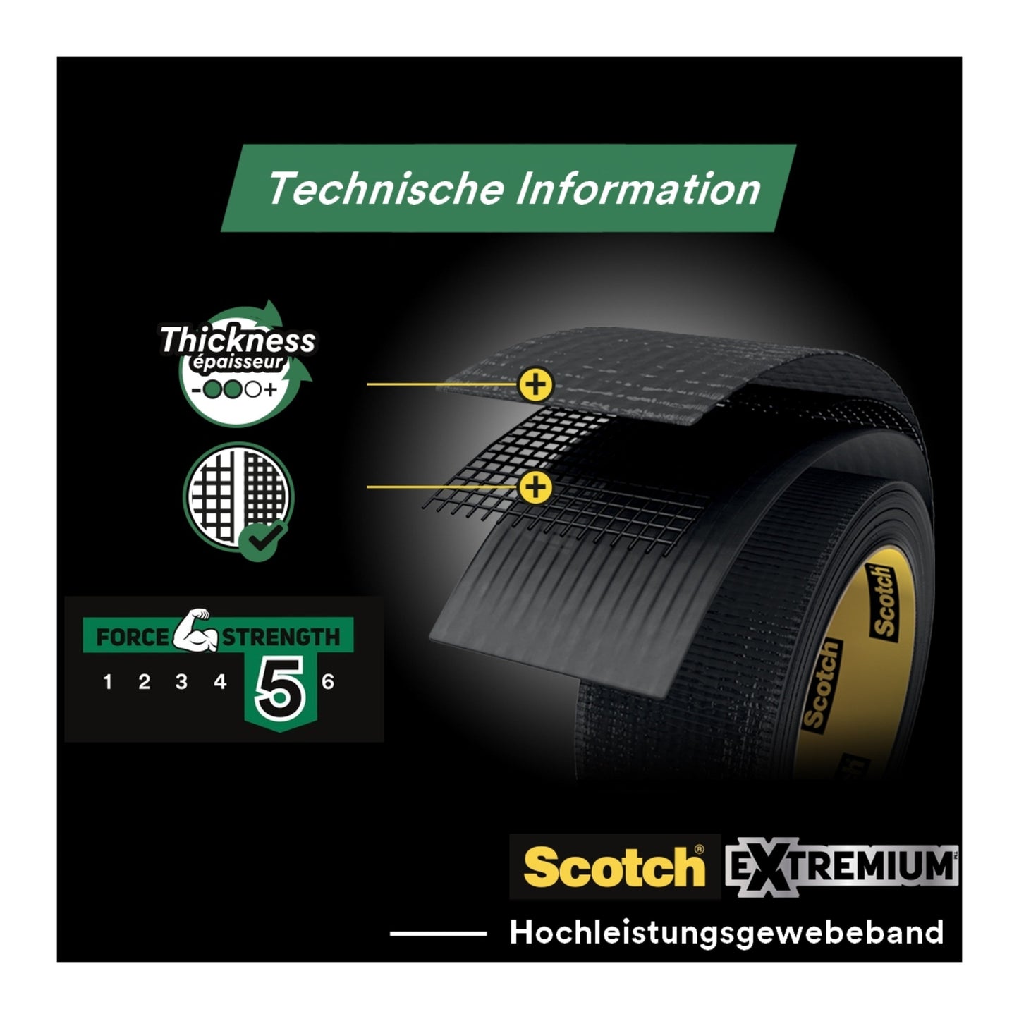 Scotch® Extremium™ All Weather Hochleistungs-Klebeband, 27 m x 48 mm, 6 STK,/PACKUNG | Packung (1 Rolle)