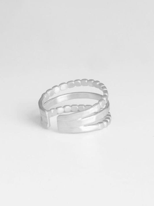 Ring Camu Triple, in silber und gold