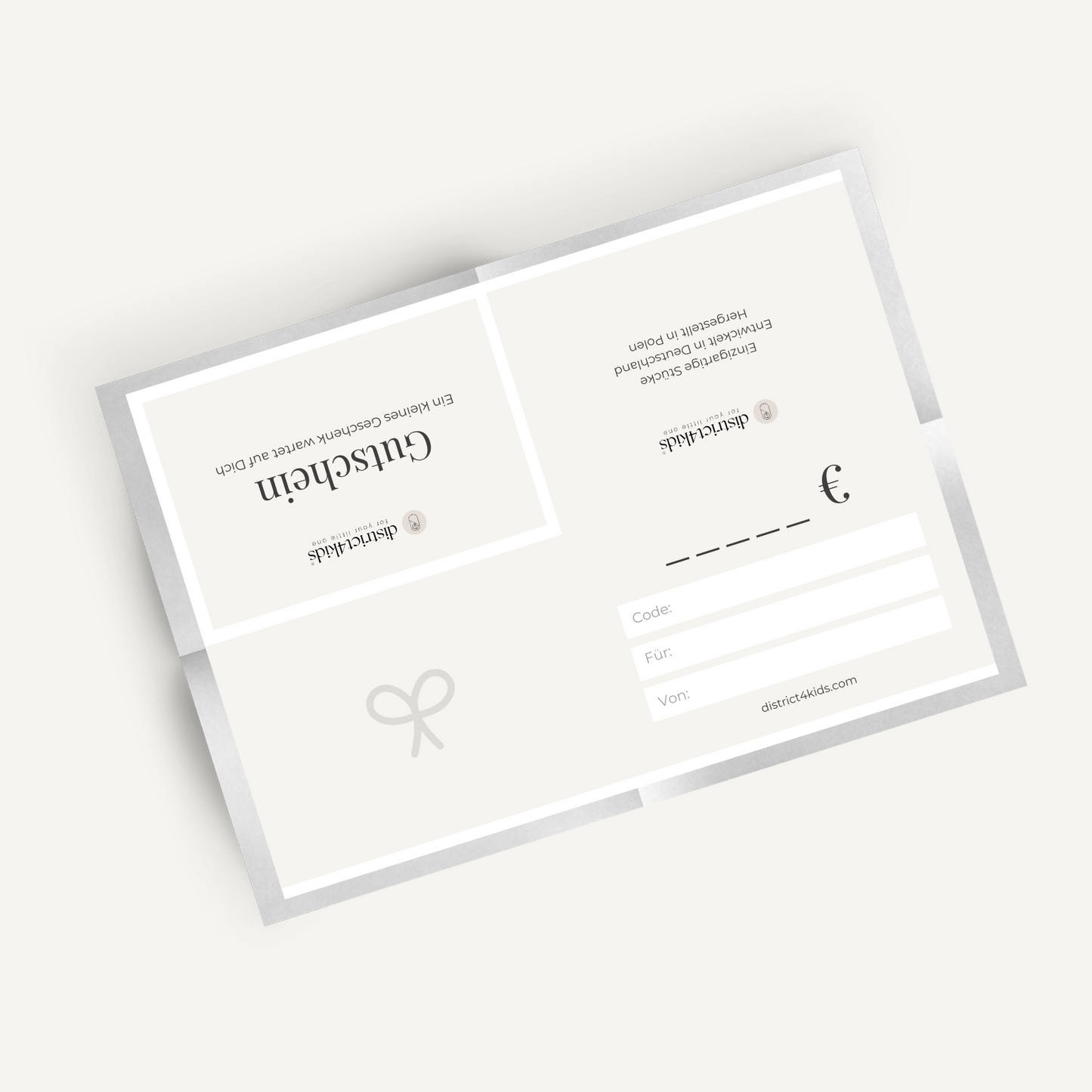 Geschenkgutschein digital - inkl. Gutschein-Template zum ausdrucken