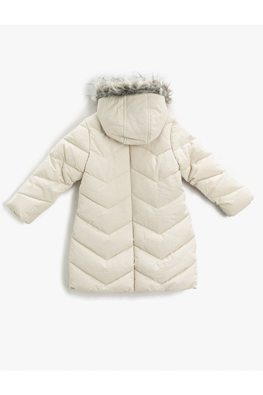 Winterjacke Cream Biker Jacket von Koton
