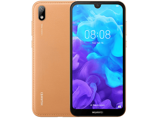 Snertiskjár fyrir snjallsíma frá B-lager Huawei Y5, Amber Brown með tvöföldu SIM-korti (sjá texta/mynd)