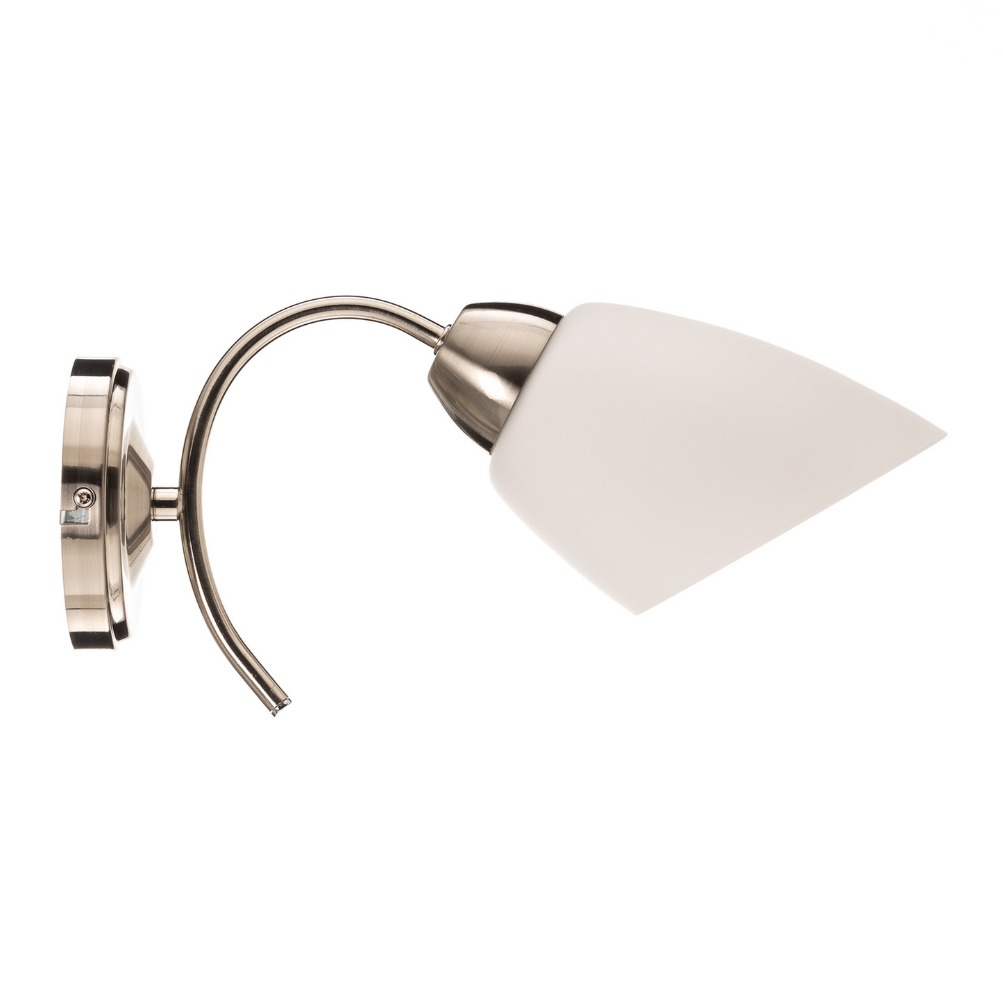 B-flokks Euluna Varietta veggljós með glerskjá, nikkeláferð, skrautlegt veggljós, lampi 