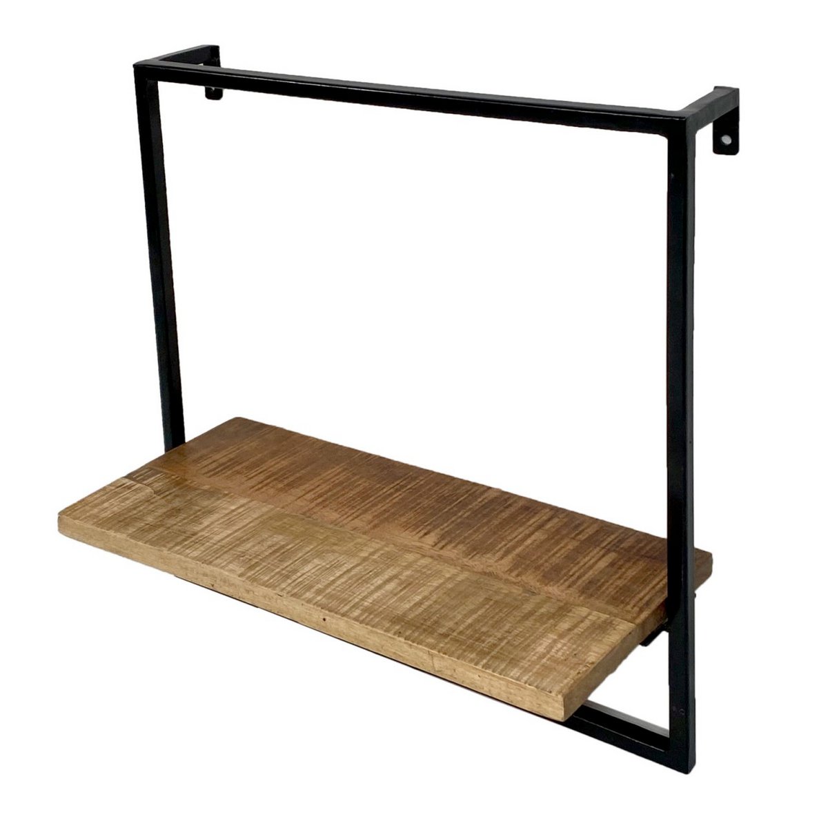 Hanging shelf - wall shelf - bookshelf 50x50x25 cm - Dock - metal frame black