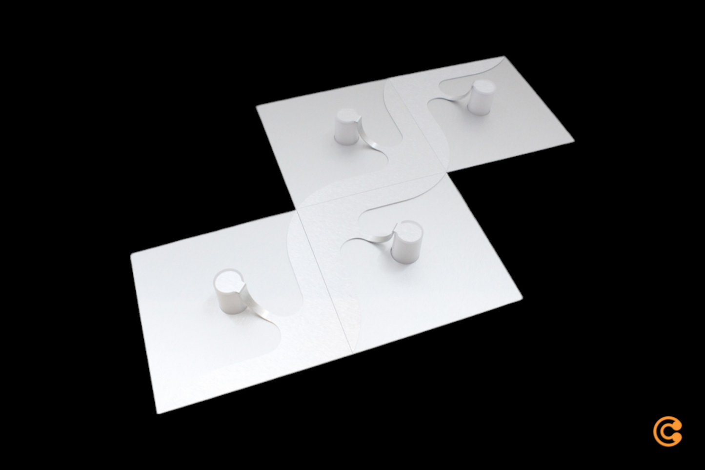 B-flokks Grossmann vegg- og loftljós Flow loftlampi loftljós ljósalampar