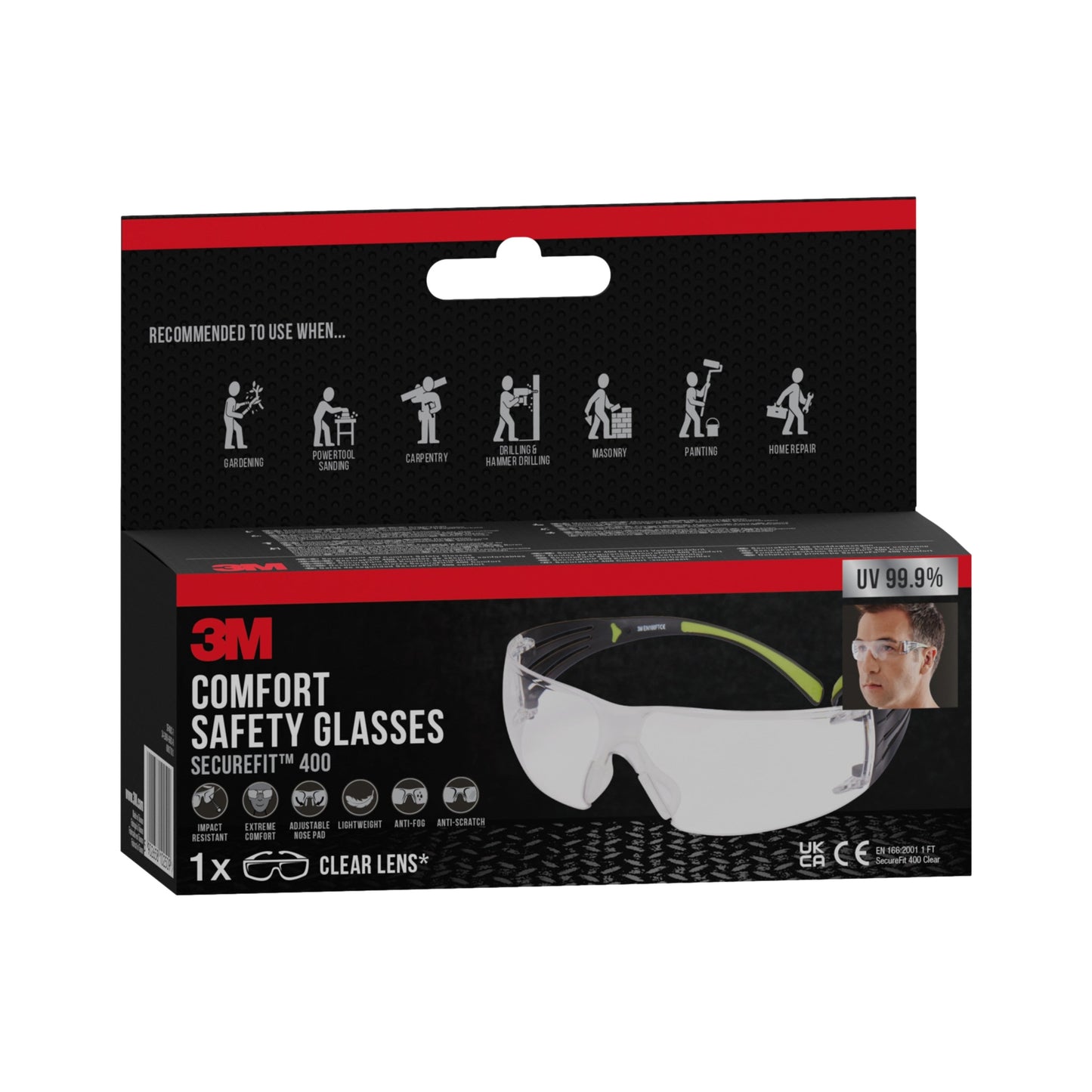 3M™ SecureFit™ Schutzbrille 400