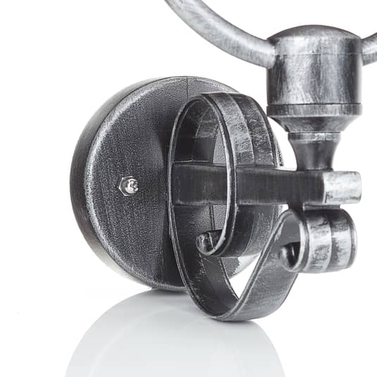 B-grade LCD outdoor wall light Peggy, wall lamp, light with copper shade, standing. 