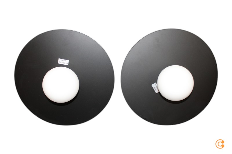 B-flokks Brilliant loftljós Zon, satíngler, járn, 1 ljós, loftlampi, 2 stykki