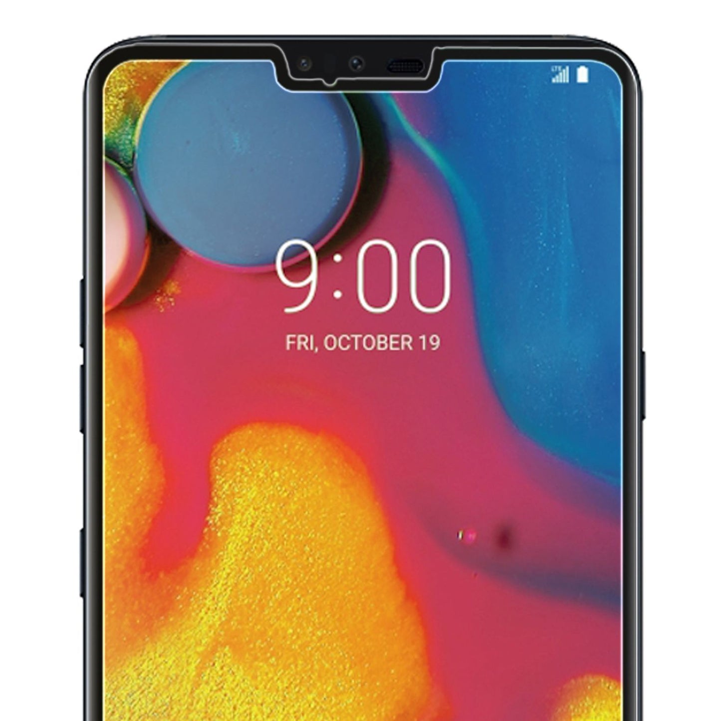 NALIA Schutzglas für LG V40 ThinQ, 3D Full Cover Displayschutz Handy Glas Folie