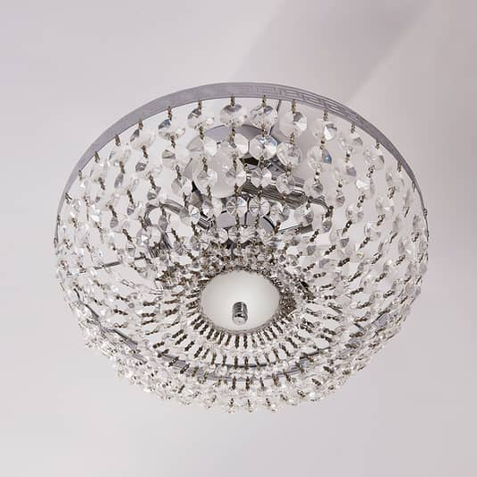 B-grade Lindby Sparkling Crystal Ceiling Lamp Mondrian Ceiling Lamp Ceiling Light E14 