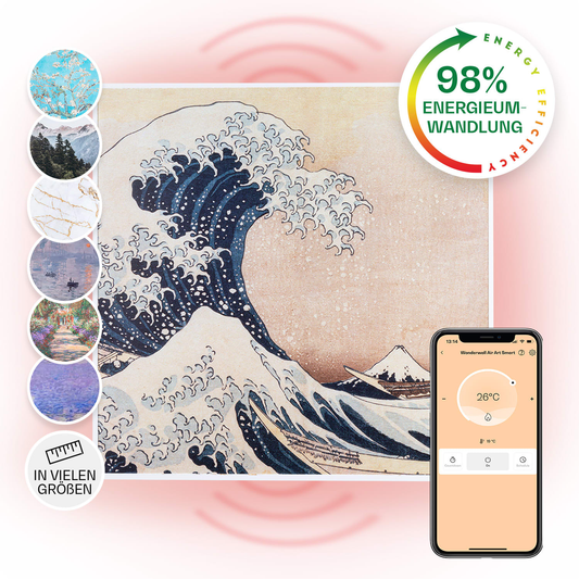 B-Ware Klarstein Wonderwall Air Art Infrarotheizung Heizung Heizkörper Wandheizung Wi Fi