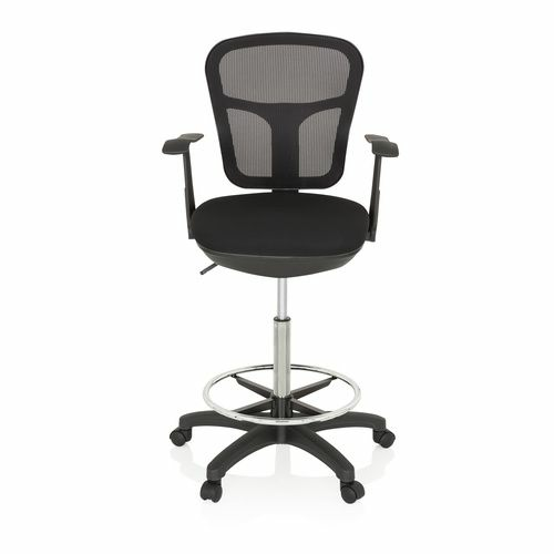 B-flokks vinnustóll frá Hjh skrifstofu, borðstóll, Top Work 108 möskvi, svartur, snúningsstóll 522