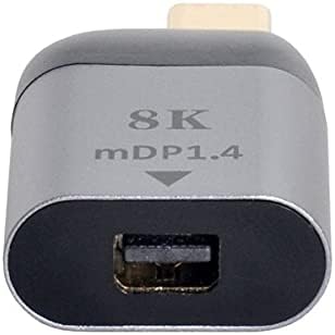 Mini DisplayPort Adapter Buchse zu USB 3.1 Typ C Stecker Kabel in Grau