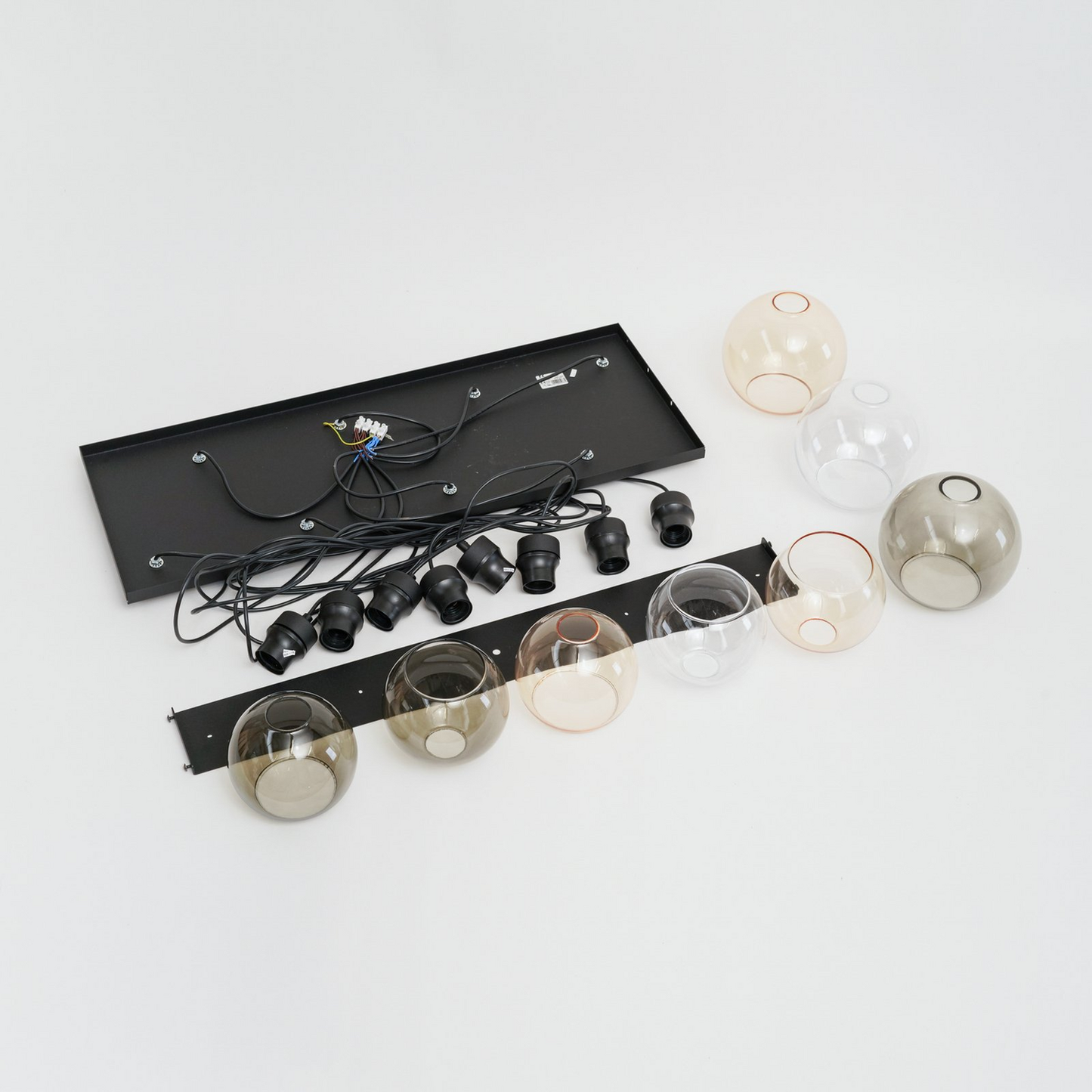 B-grade Euluna Cubus pendant light, living room light, ceiling lamp, 8 lights, 514 