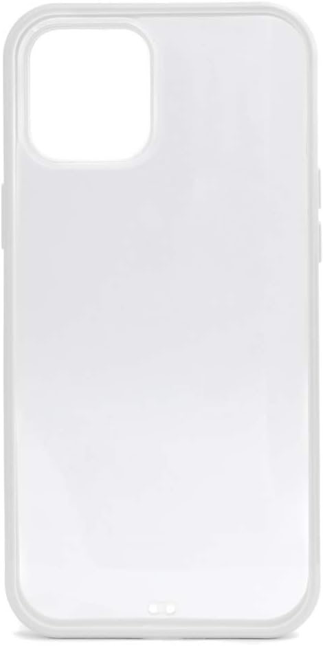 System-S protective silicone case in white transparent case compatible with iPhone 12 Mini