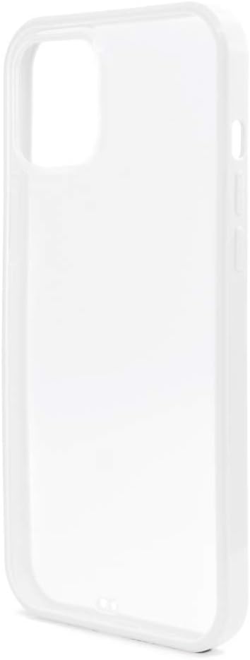 System-S protective silicone case in white transparent case compatible with iPhone 12 Mini