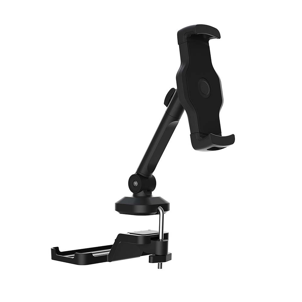 B-stock hjh OFFICE mobile phone holder/tablet holder FLEXMOBI III with screw clamp, metal