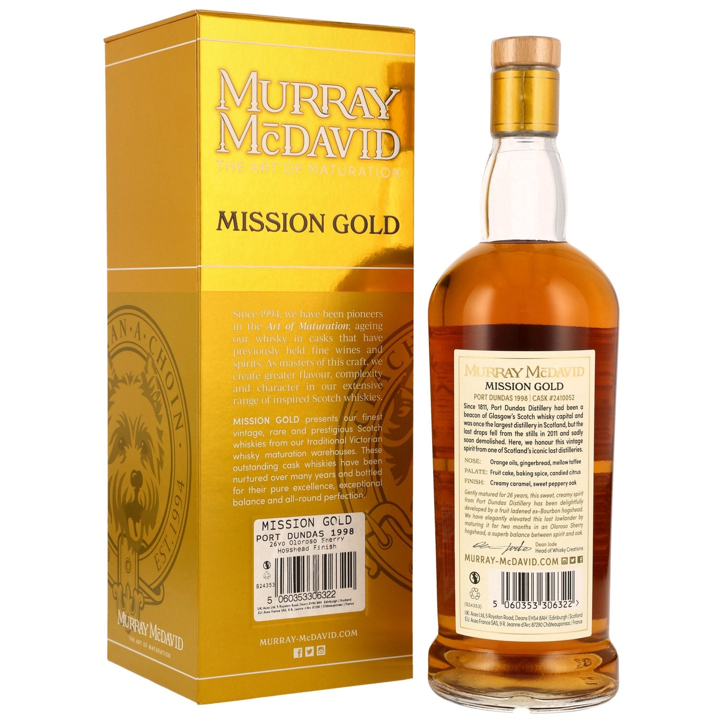 Port Dundas 26 1998/2024 - Murray McDavid - Oloroso Sherry Hogshead Ljúka #2410052