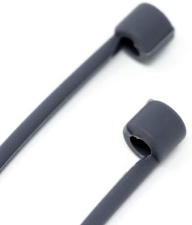 System-S 1x Silicone Holder for AirPods Headphones in Grey