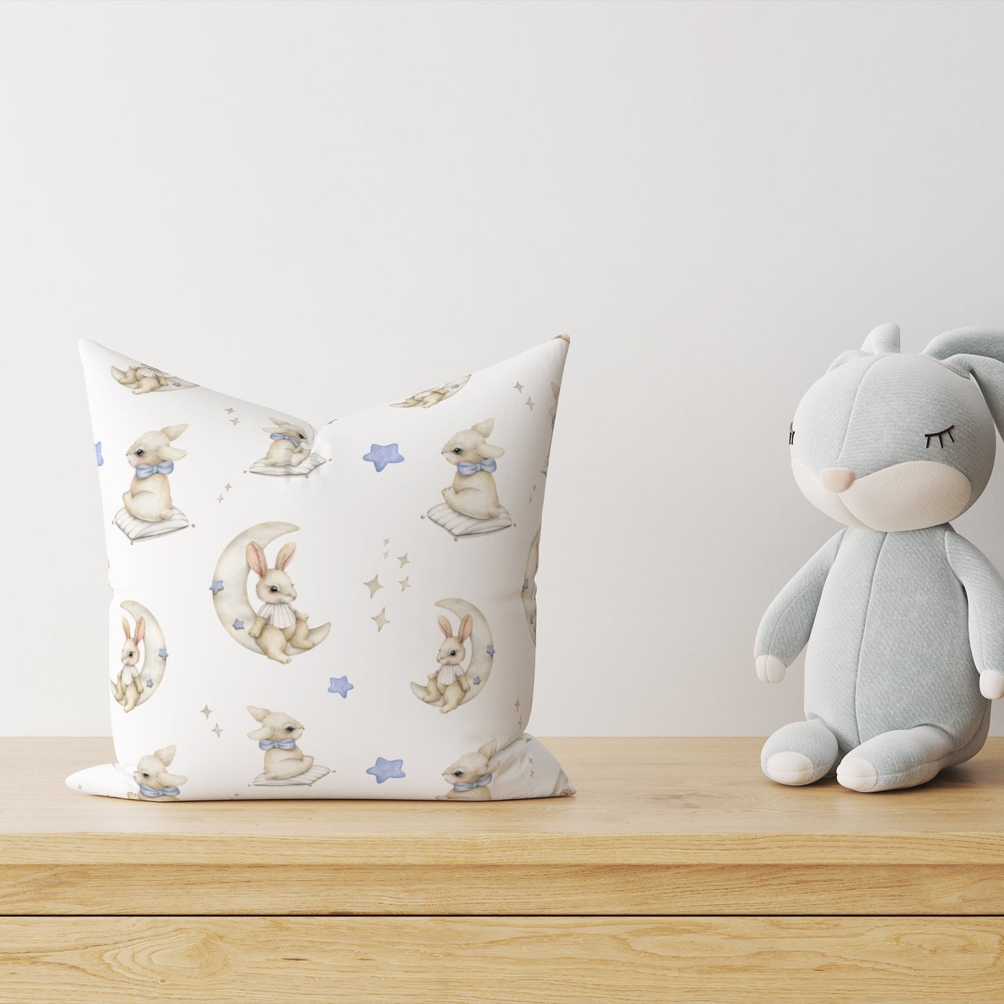 "Star Rabbit" Children's Decorative Pillow