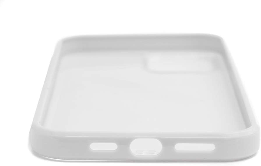 System-S protective silicone case in white transparent case compatible with iPhone 12 Mini