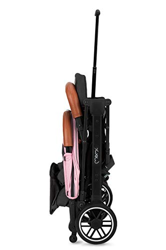 MoMi ESTELLE barnavagn fyrir börn frá 6 mánaða aldri (allt að 15 kg), samanbrjótanleg barnavagn með 5 punkta öryggisbelti, innkaupakörfu með útfellanlegri virkni, sjónaukahandfangi