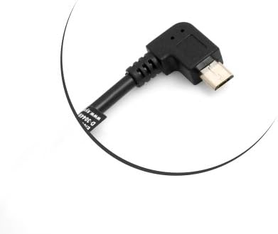 SYSTEM-S Micro USB cable 90° right angled angled plug data cable charging cable approx. 27 cm
