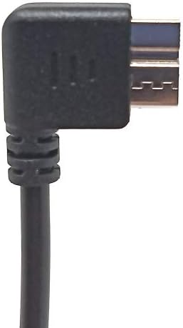 SYSTEM-S USB 3.0 snúra 20 cm Micro B tengi í 2.0 Micro B tengi hornrétt 