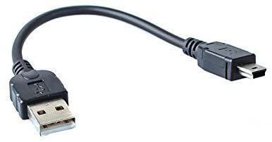 System-S USB 2.0 Kabel für USB-A auf USB Mini-B 5-Pin 10 cm System-S