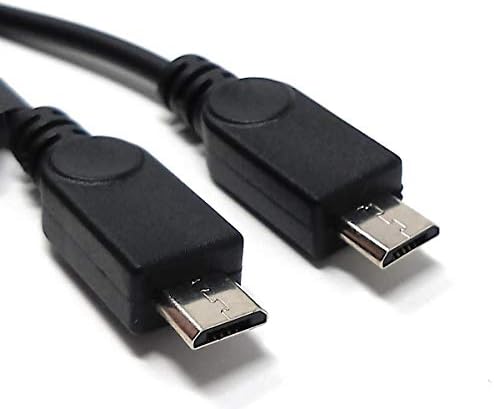 SYSTEM-S USB 3.1 Y cable 25 cm Type C female to 2x 2.0 Micro B male in black