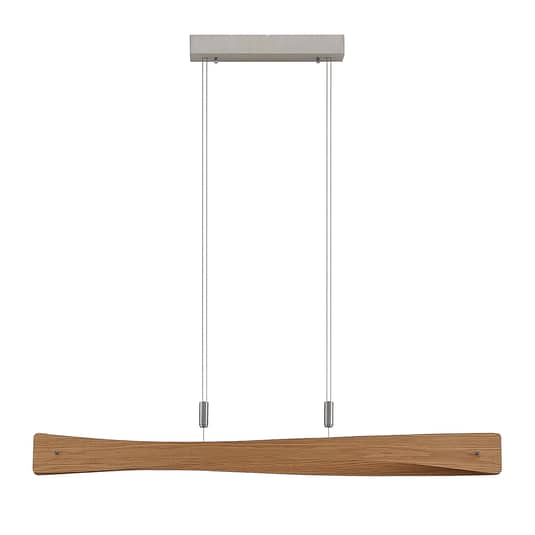 B-Ware Lindby Beazina Led Hängeleuchte Deckenlampe Pendelleuchte Eichenholz Led 29 W19
