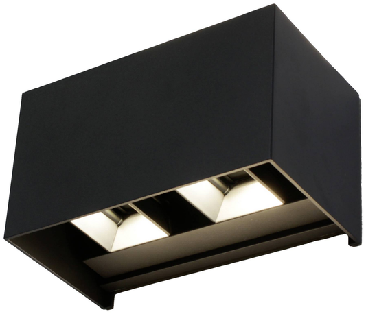 B-lager Eco Light Dakar 1210118 LED útiveggljós, fast uppsett LED, 12 W vegglampi