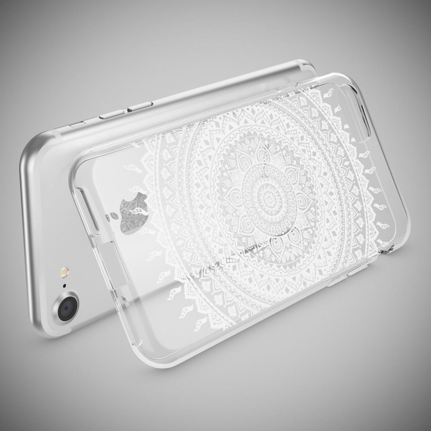 iPhone 7 Hülle Handyhülle von NALIA, Motiv Case Cover Bumper Transparent Klar