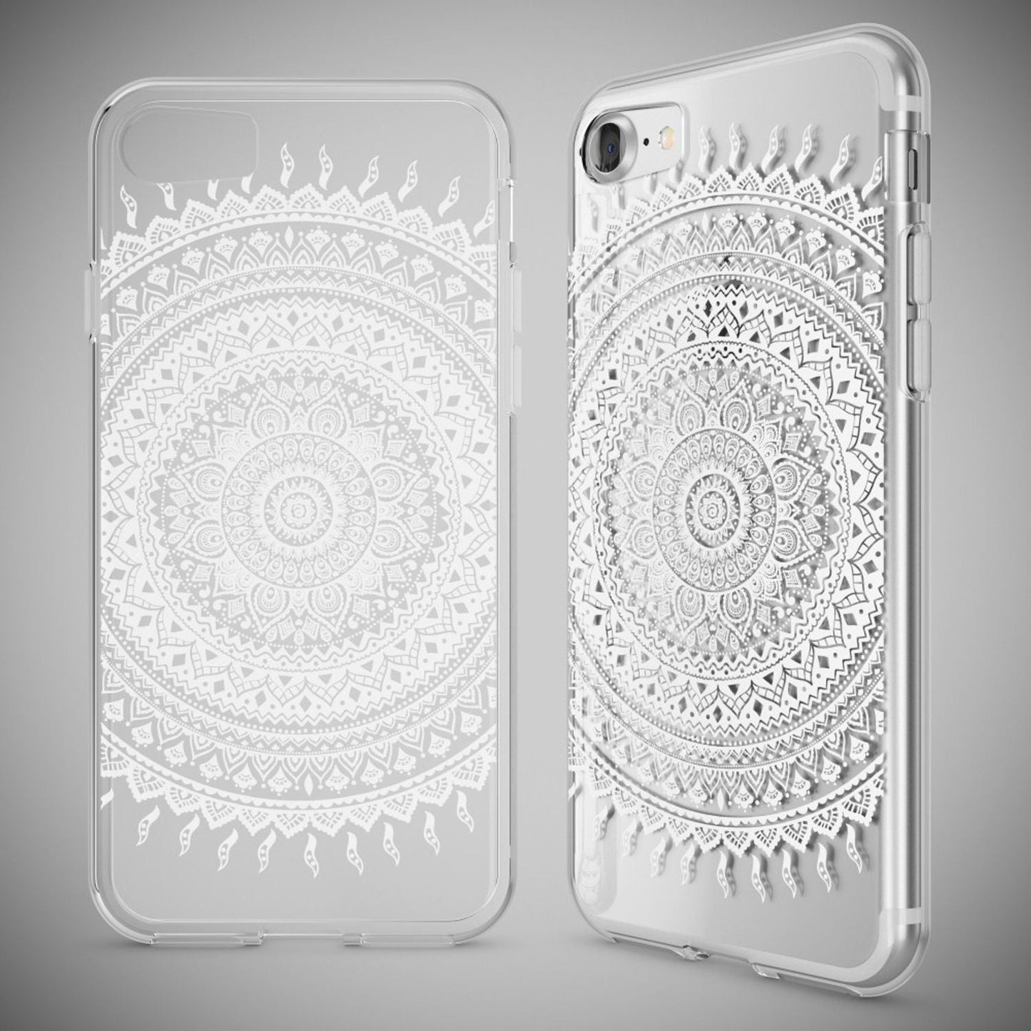 iPhone 7 Hülle Handyhülle von NALIA, Motiv Case Cover Bumper Transparent Klar