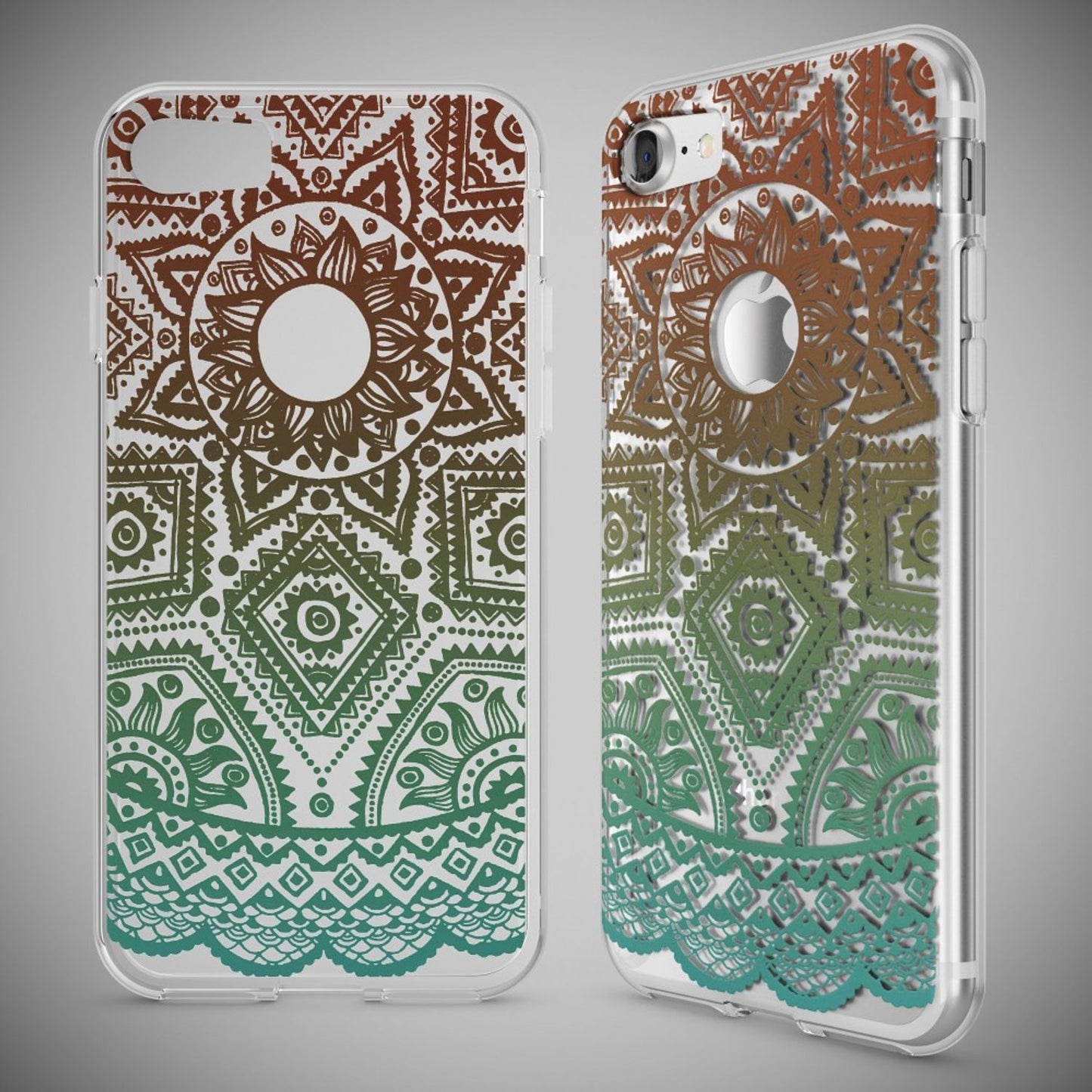 iPhone 7 Hülle Handyhülle von NALIA, Motiv Case Cover Bumper Transparent Klar