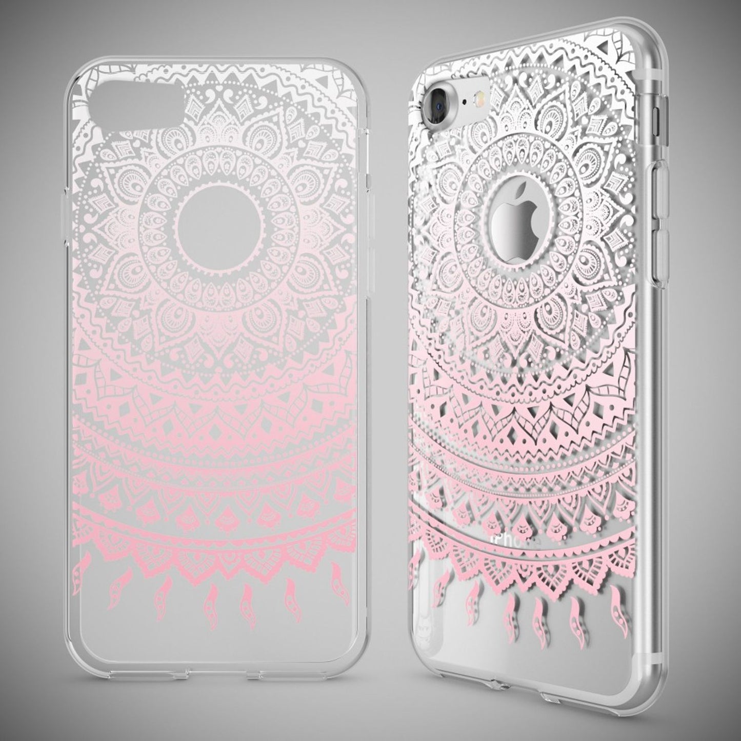 iPhone 7 Hülle Handyhülle von NALIA, Motiv Case Cover Bumper Transparent Klar