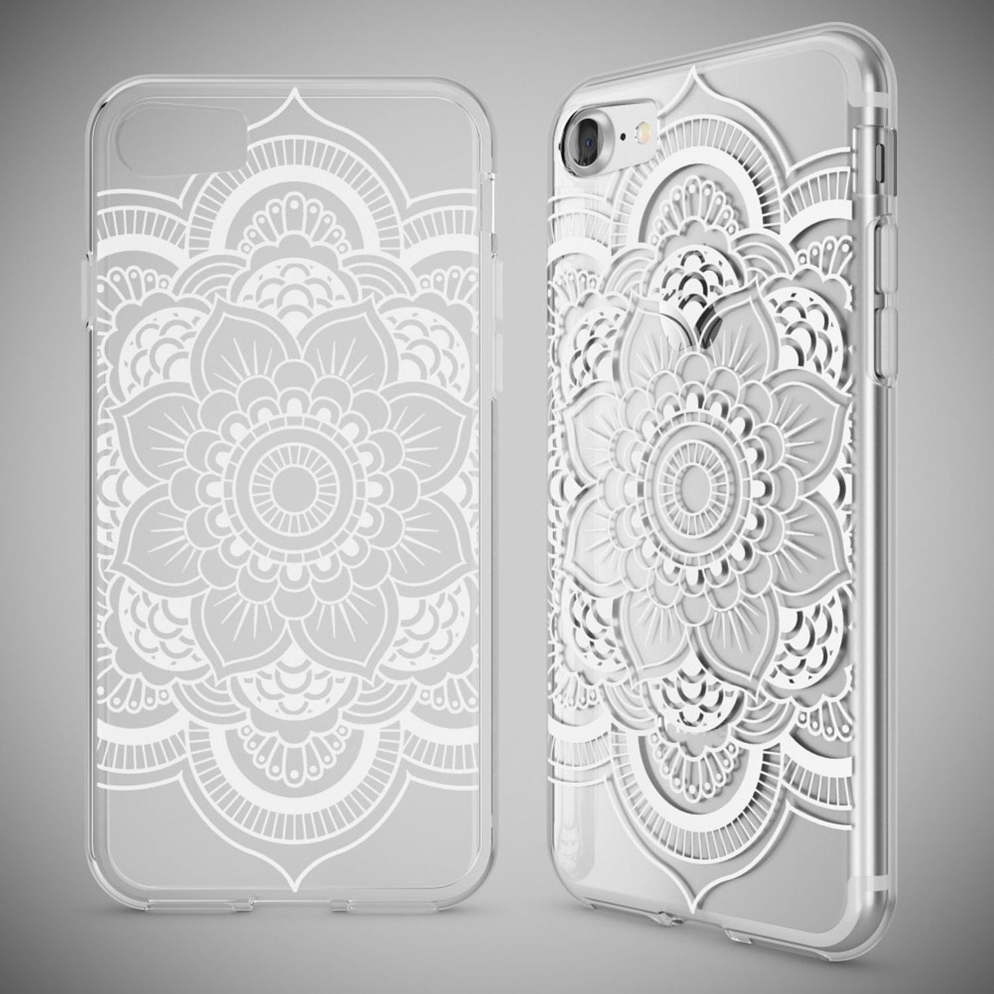 iPhone 7 Hülle Handyhülle von NALIA, Motiv Case Cover Bumper Transparent Klar