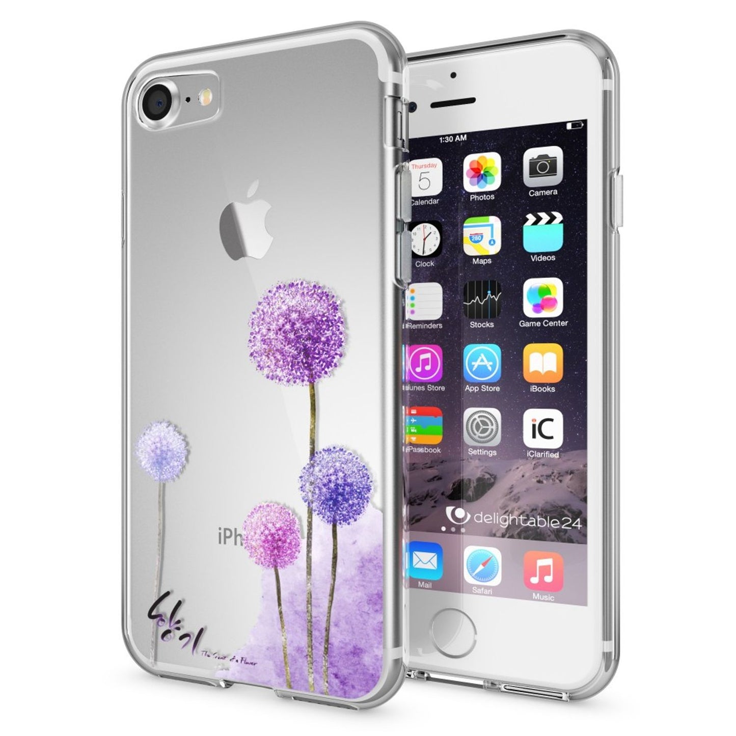 iPhone 7 Hülle Handyhülle von NALIA, Motiv Case Cover Bumper Transparent Klar