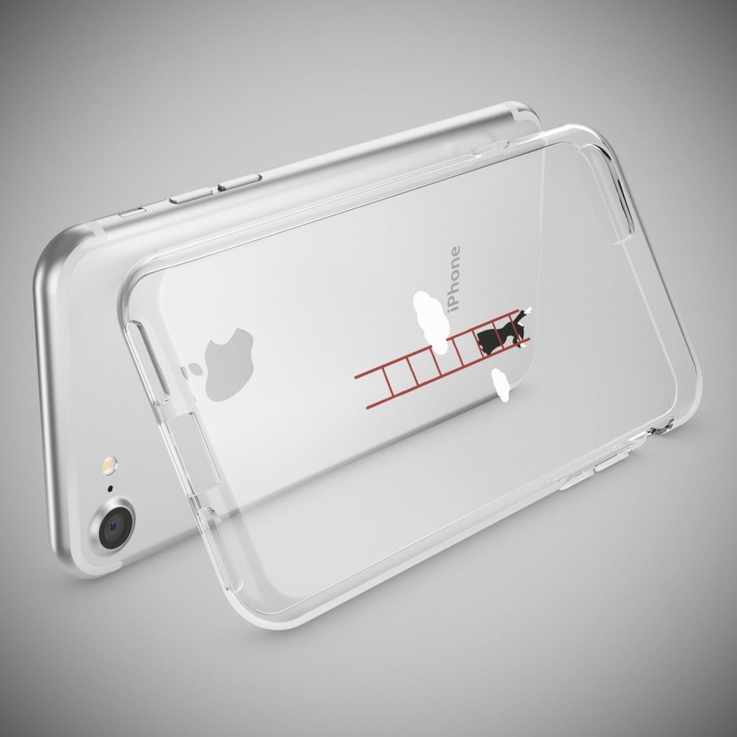 iPhone 7 Hülle Handyhülle von NALIA, Motiv Case Cover Bumper Transparent Klar