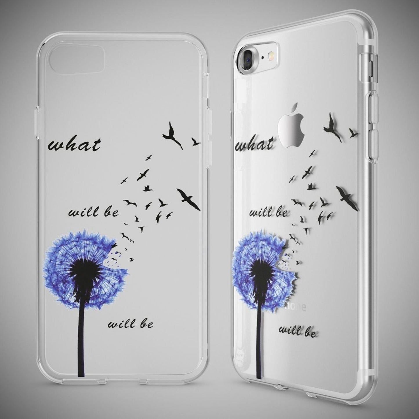 iPhone 7 Hülle Handyhülle von NALIA, Motiv Case Cover Bumper Transparent Klar