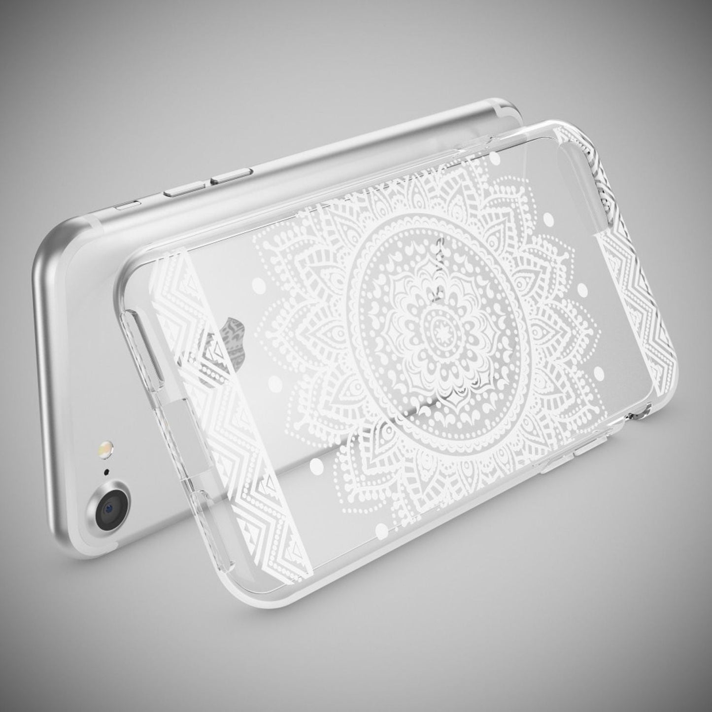 iPhone 7 Hülle Handyhülle von NALIA, Motiv Case Cover Bumper Transparent Klar