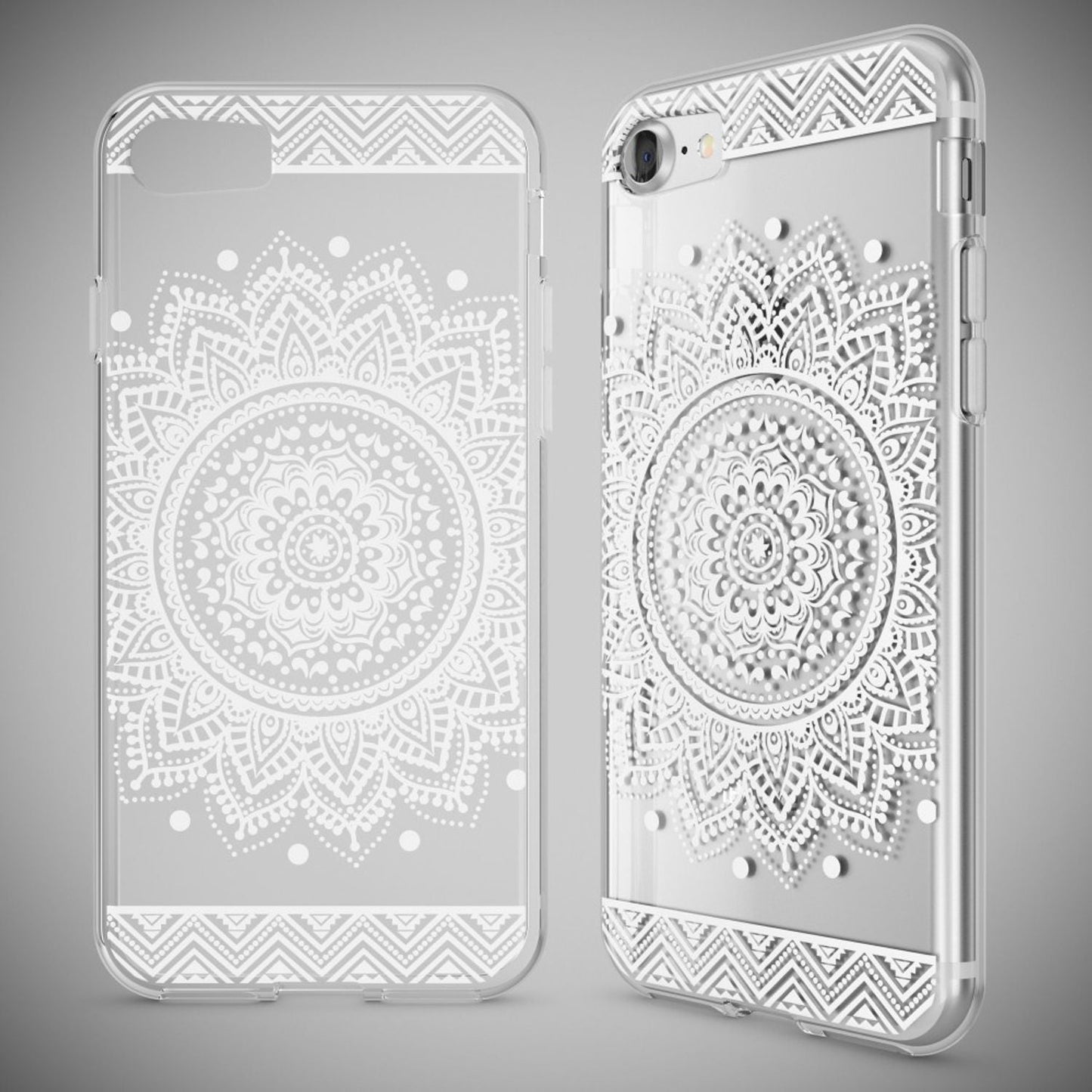 iPhone 7 Hülle Handyhülle von NALIA, Motiv Case Cover Bumper Transparent Klar