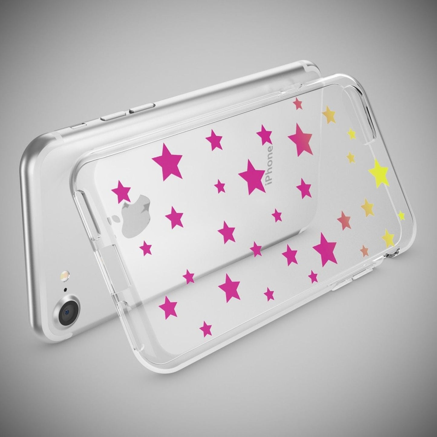 iPhone 7 Hülle Handyhülle von NALIA, Motiv Case Cover Bumper Transparent Klar