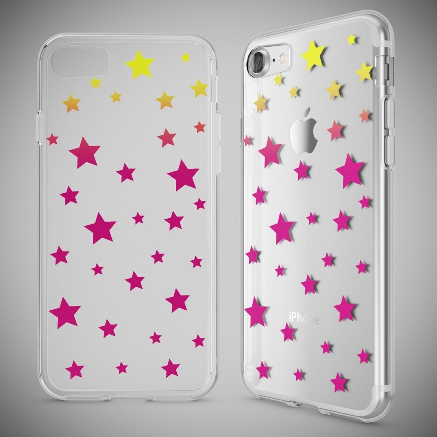 iPhone 7 Hülle Handyhülle von NALIA, Motiv Case Cover Bumper Transparent Klar