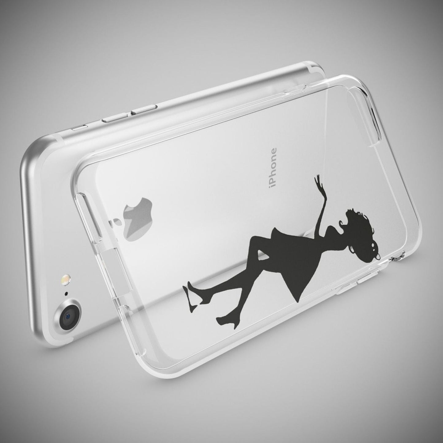 iPhone 7 Hülle Handyhülle von NALIA, Motiv Case Cover Bumper Transparent Klar