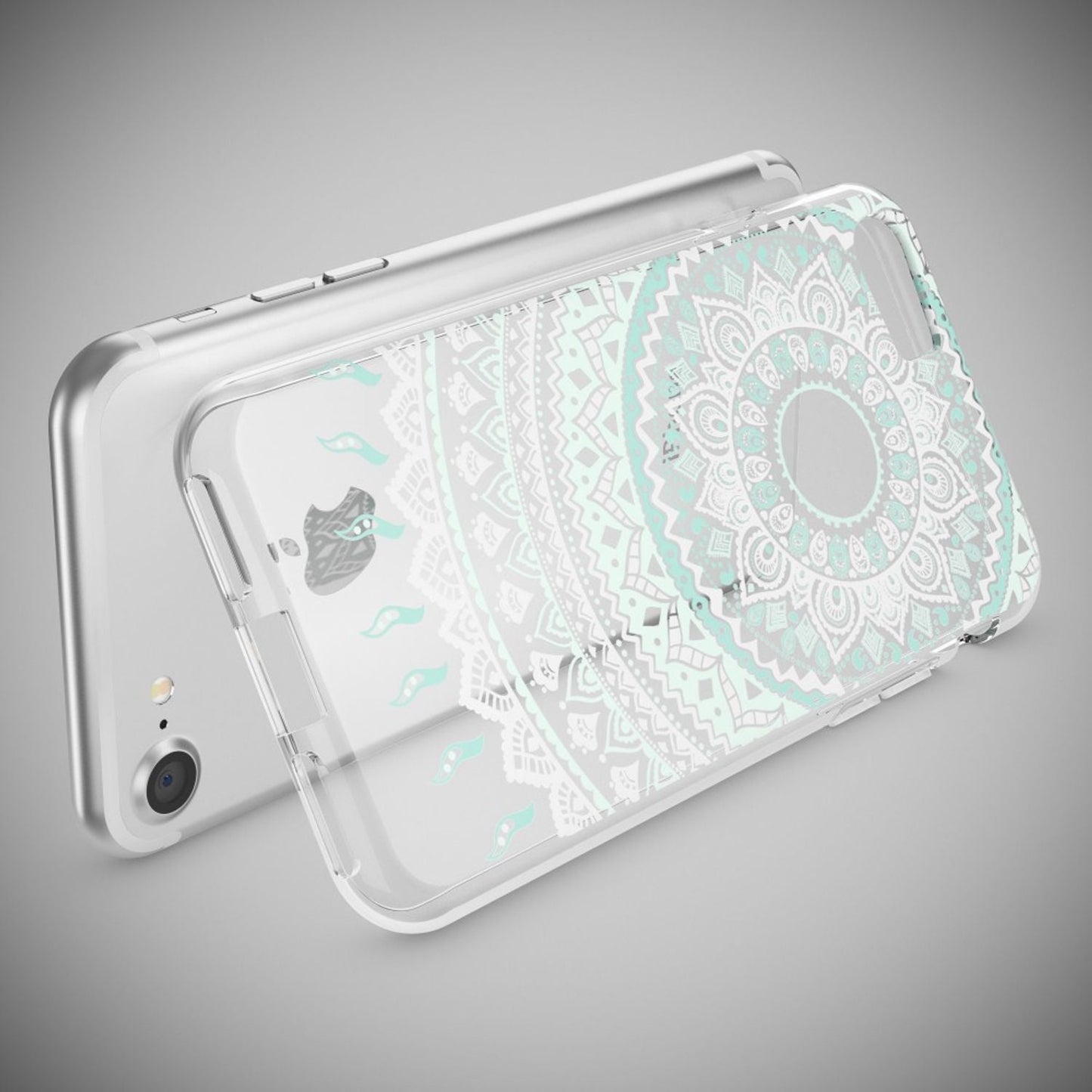 iPhone 7 Hülle Handyhülle von NALIA, Motiv Case Cover Bumper Transparent Klar