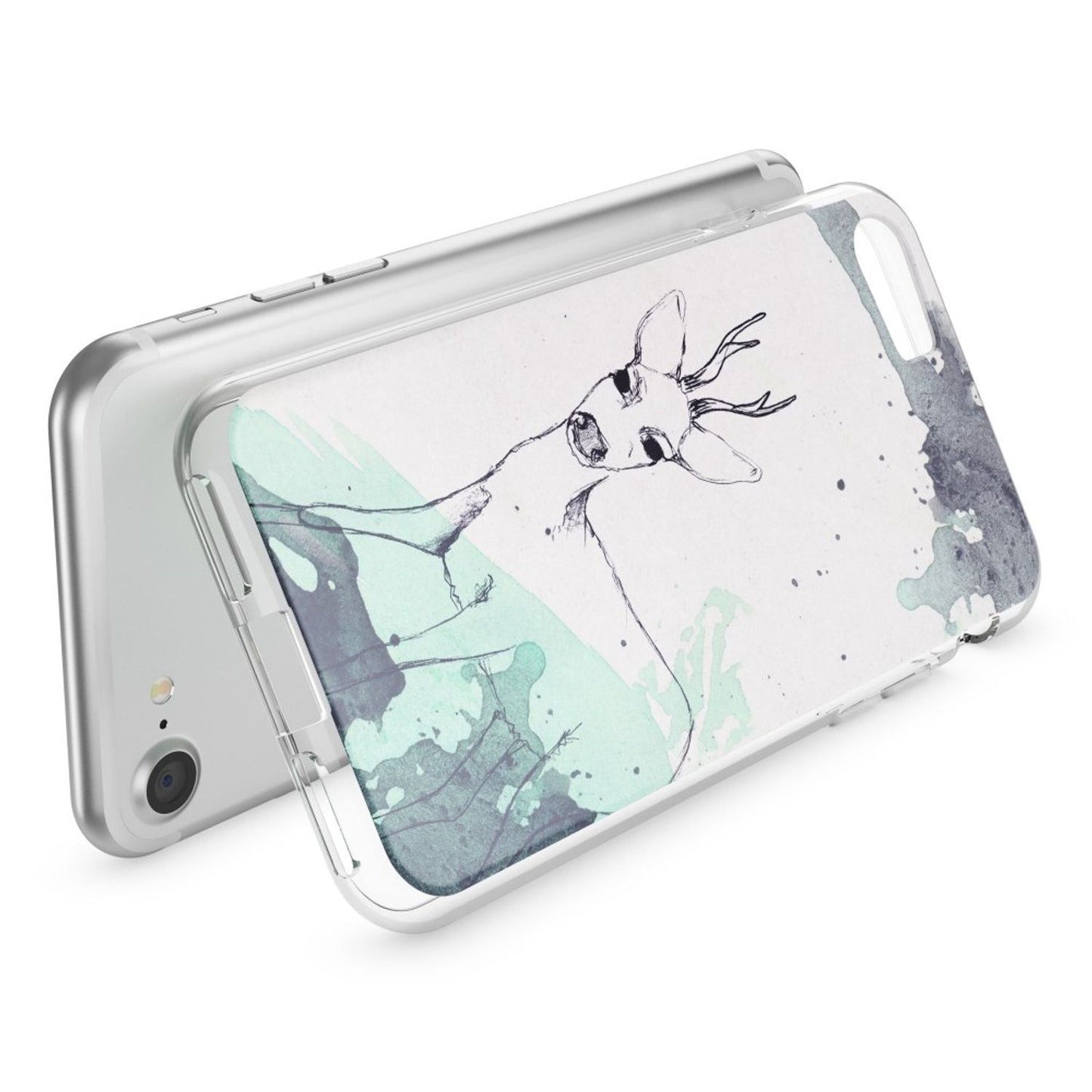 iPhone 7 Hülle Handyhülle von NALIA, Motiv Case Cover Bumper Transparent Klar