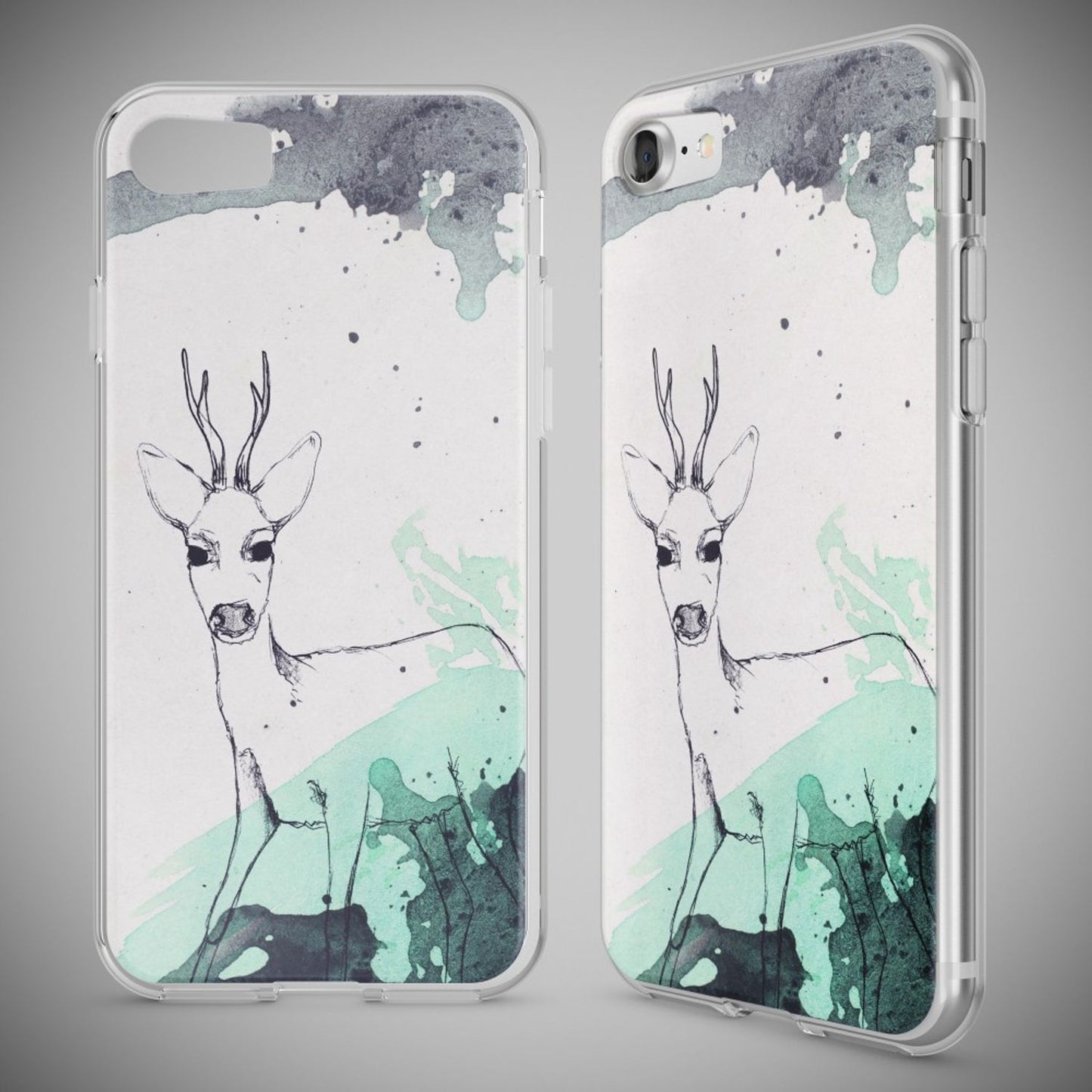 iPhone 7 Hülle Handyhülle von NALIA, Motiv Case Cover Bumper Transparent Klar