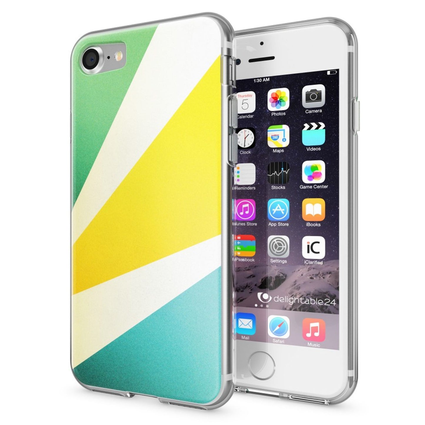 iPhone 7 Hülle Handyhülle von NALIA, Motiv Case Cover Bumper Transparent Klar